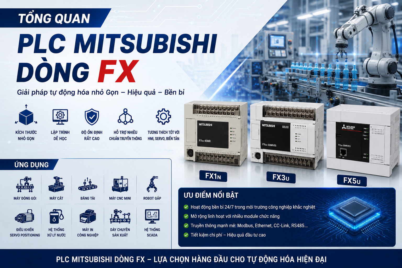 Tổng quan về PLC Mitsubishi dòng FX